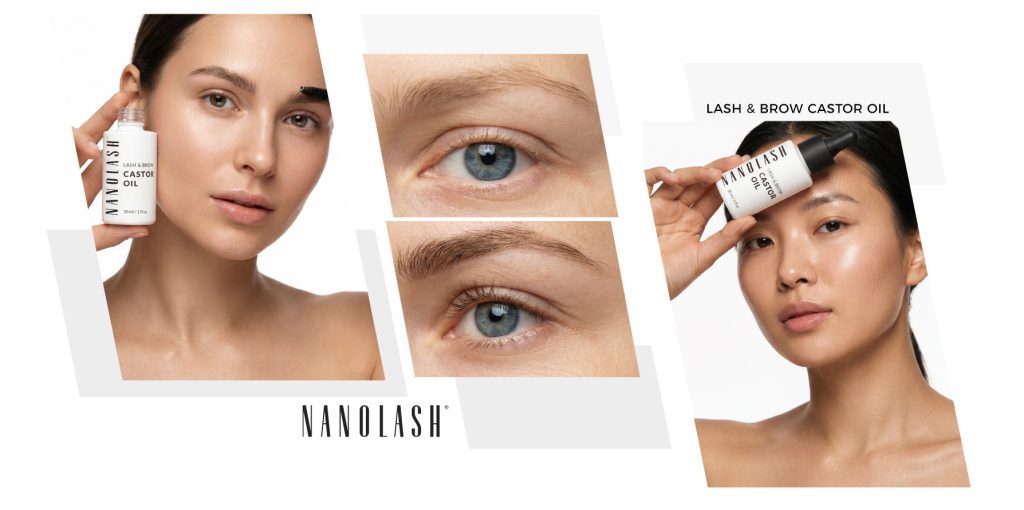 aceite de ricino en las cejas nanolash